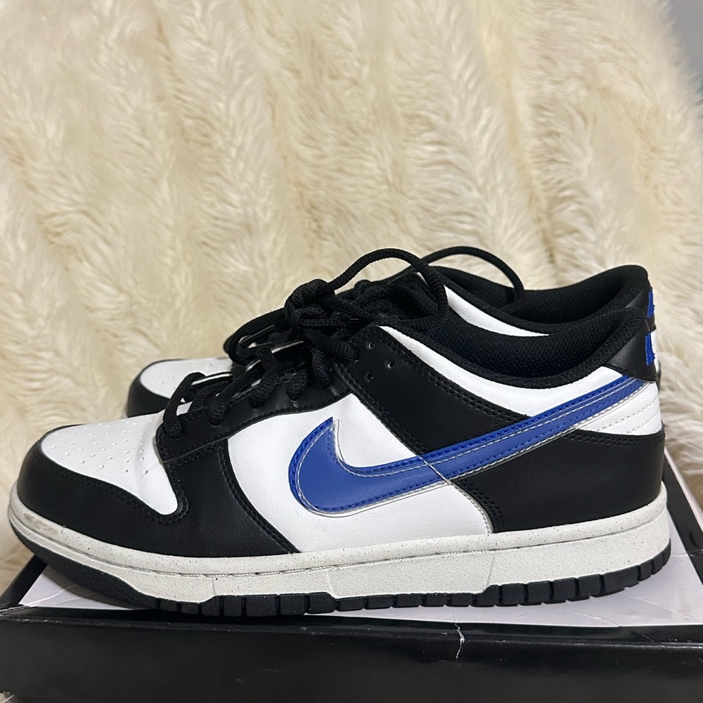 Brand New Nike Black and White Shoes with Blue Detail